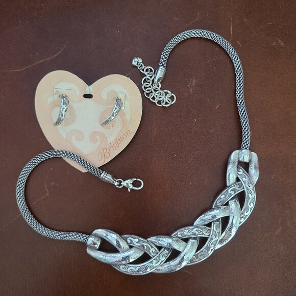 Brighton Vintage Chunky Necklace with Matching Earrings - Picture 1 of 6